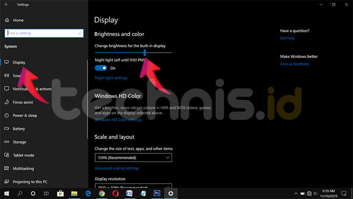 Cara Mengatur Kecerahan Layar di PC/Laptop Windows 10