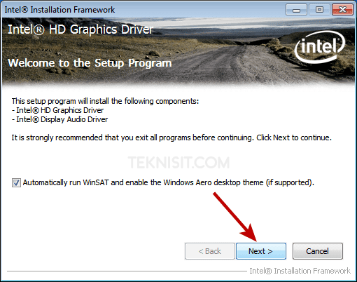 Cara instal driver VGA laptop
