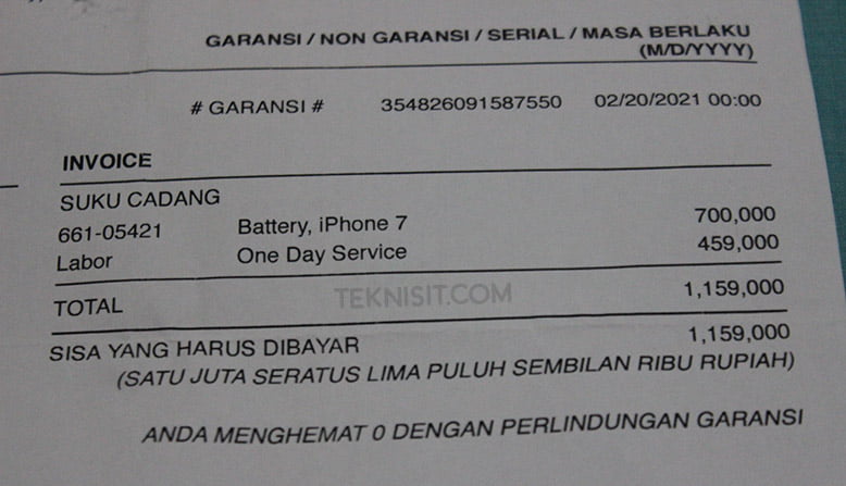 Biaya ganti baterai iPhone 11 di ibox