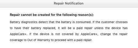 Repair Notification