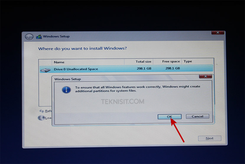 Cara instal Windows 10 dengan flashdisk