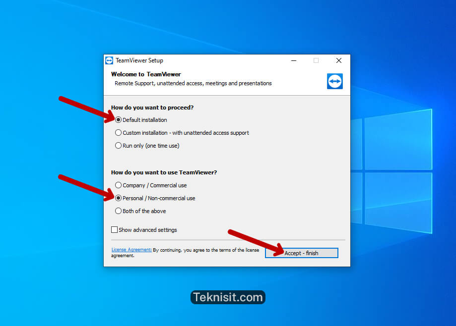 Cara install TeamViewer di Windows 10