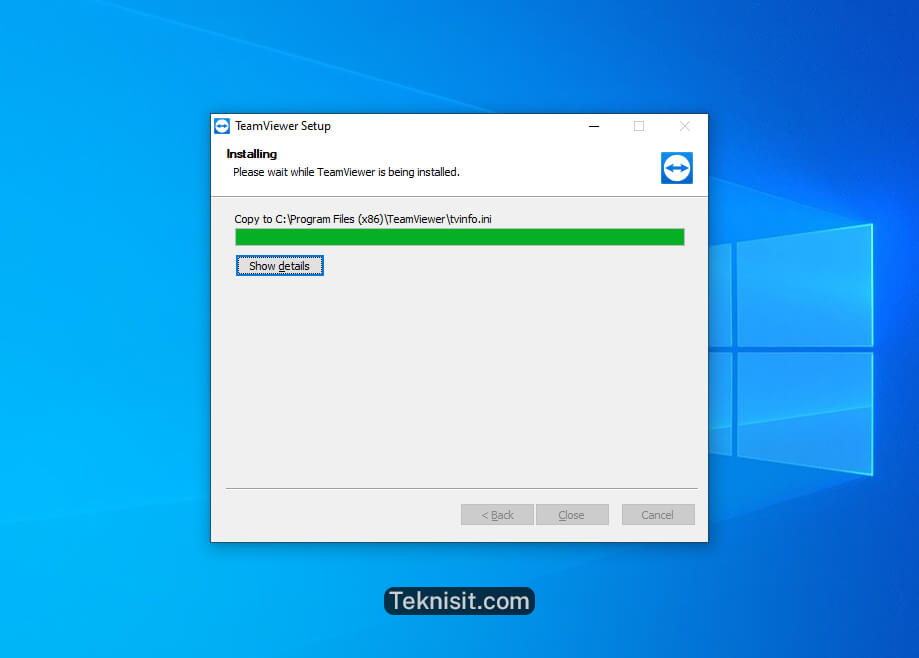 Cara install TeamViewer di Windows 10