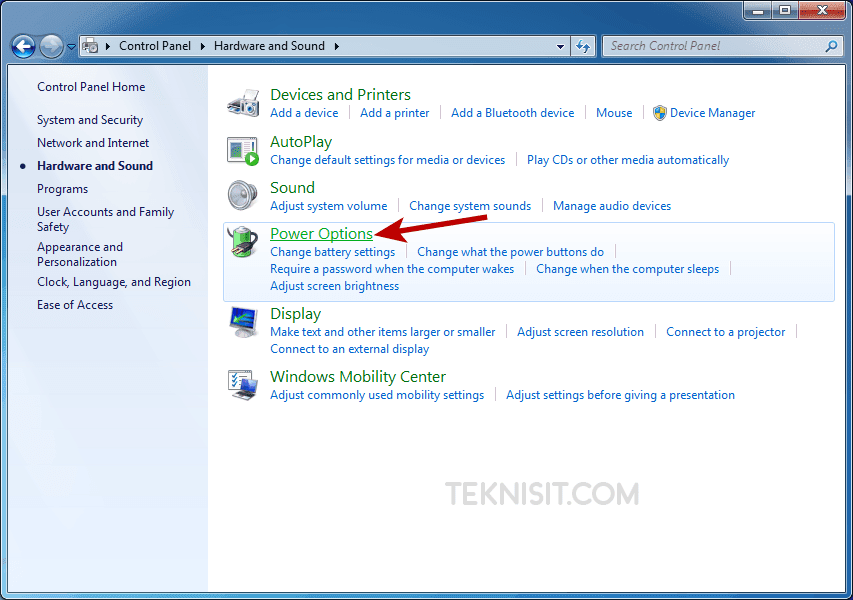 Cara mengatur cahaya laptop Windows 7
