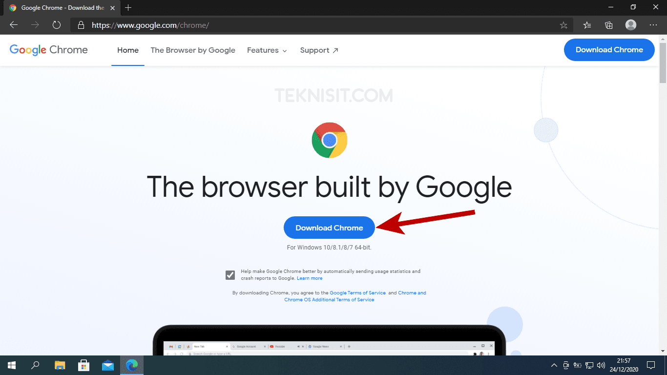 Cara menginstal Chrome di laptop